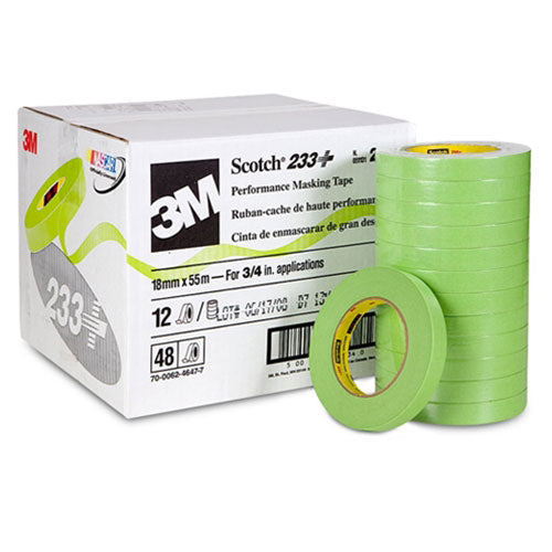 3M 26344, 1/4 inch 233+ Green Masking Tape